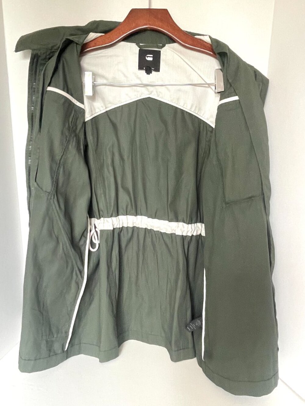 G-Star RAW Deline PST Green Cotton Field Jacket Women’s Large - Picture 6 of 16